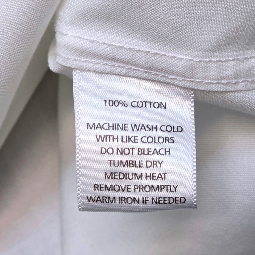 UNTUCKit Men's XXL Tall White Wrinkle Free Cotton Long Sleeve Button Down Shirt - Picture 6 of 14